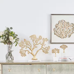 Décoration Aluminium Métal Arbre Sculpture Fabricant Luxe Maison Décoration Métal Abstrait Figure Sculptures De Bureau - Product Image 2