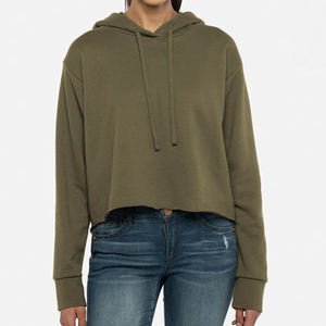 Sudadera con Capucha Corta de Algodón y Felpa para Mujer, Ropa Ligera de Alta Calidad al por Mayor, Fabricantes de Ropa Urbana, Personalizable - Product Image 6