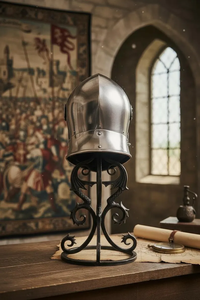 Casco de Armadura Medieval Rústico de Metal, Fabricación OEM, para Exhibición y Recreación, Mejora la Decoración del Hogar y las Colecciones de Coleccionistas - Product Image 5