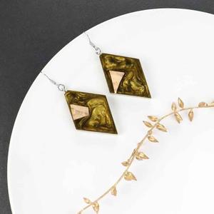 Resin Embroidery Earrings Handmade Stainless Steel Fashion Jewelry for Women Girls Classic Wedding Look High Quality - Product Image 1