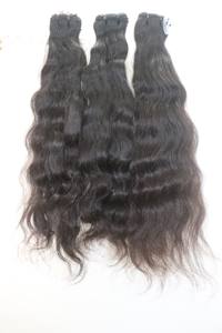 100% Extensions de cheveux humains indiens naturels purs non traités de 8 pouces à 32 pouces Couleur de cheveux d'origine de style vague naturelle - Product Image 2