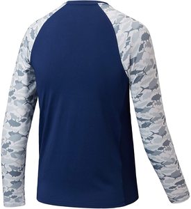 Chemises de pêche athlétiques à capuche UPF 50 + T-shirts de protection solaire à manches longues - Product Image 6