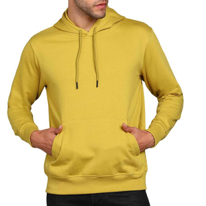 2025 nuevas sudaderas con capucha de invierno informales de algodón 100% para hombre Premium de peso pesado con estampado Digital patrón sólido y bolsillos - Product Image 6