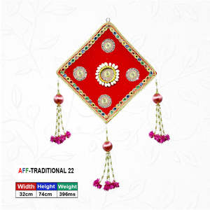 Artificial Traditional Diamond <b>Mirror</b> Medallion - Product Image 1