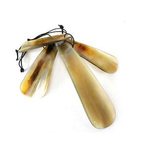 ทำด้วยมือธรรมชาติเขาควายฮอร์นรองเท้าสวมใส่สบายอุปกรณ์เสริมสำหรับผู้หญิงผู้ชายขัดปรับขนาดได้สำหรับใส่รองเท้าได้ง่าย - Product Image 1