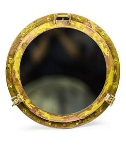 Hublot rond en métal enduit blanc Hublot de luxe de créateur fait à la main de qualité supérieure Hublot en métal de taille personnalisée Vente en gros - Product Image 4