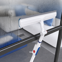 Lave-vitres léger en métal avec pulvérisateur en forme d'éventail à une touche, bouteille de 80 ml pour l'entretien des surfaces vitrées multiples