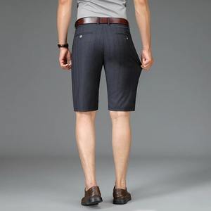 Maille shorts pour hommes coton Shorts décontractés été affaires décontracté genou pantalon classique kaki Style américain Streetwear Golf Shorts Beige - Product Image 6