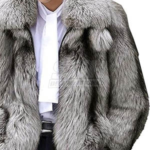 Chaqueta de Invierno con Capucha y Piel Sintética para Hombre, de Alta Calidad, MOQ Bajo, con Logotipo Frontal, Ecológica, Transpirable, Servicio OEM, Personalizable, Venta al Por Mayor - Product Image 3