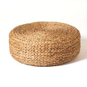 Water hyacinth <b>stool</b> pouf natural weave fiber ottoman <b>chair</b> convenient <b>foot</b> <b>stools</b> wholesale - Product Image 3