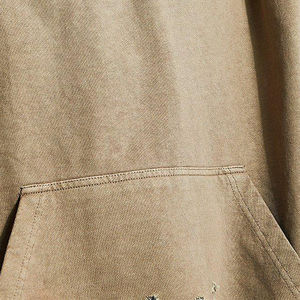 เสื้อฮู้ดปักลายปะติดสำหรับผู้ชายแนวสตรีทแวร์ผ้าคอตตอนพิมพ์ลายสกรีนเสื้อโอเวอร์ไซส์100% ฤดูหนาวสำหรับแขนเสื้อ - Product Image 5