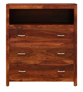 Cajonera tradicional de madera maciza, respetuosa con el medio ambiente, duradera, hecha a mano y fácil montaje para el almacenamiento en la sala de estar - Product Image 1