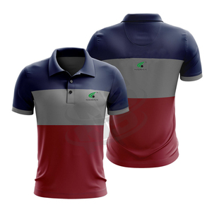 Polos personnalisés de haute qualité pour hommes col Henry élégant tissu de coton polos pour hommes avec la dernière conception mince de la mode - Product Image 1