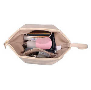 Neceser de gran capacidad para mujer, color personalizado, poliéster, cierre de cremallera, moda, mejor precio, uso diario de viaje, piedra, sin marca - Product Image 3