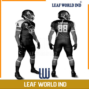 Uniformes de football américain en sergé de haute qualité à sublimation personnalisée pour adultes, ensemble de maillots de sport d'été pour garçons de grande taille - Product Image 6