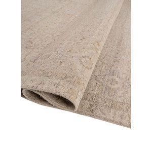 Alfombra de Lana Anudada a Mano Viscaya Ivory con Patrón Rectangular Abstracto/Medallón Tabriz para Sala de Estar, Pasillo, Hogar EA-1507 (CS-01) - Product Image 2