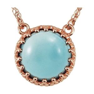 Collier Couronne Cabochon Plaqué Or Style Bohème Religieux Sertie de Zircons Diamants et Perles Cristallines Bijou Cadeau - Product Image 1