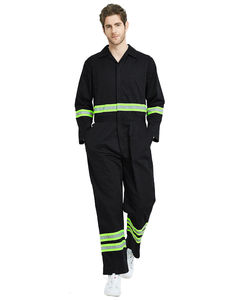 Mono DE TRABAJO reflectante de alta visibilidad unisex de 1 color, uniforme de mecánico de algodón, monos de protección laboral, chaleco de alta visibilidad con logotipo - Product Image 2
