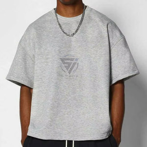 เสื้อยืดผู้ชายแขนสั้นทรงโอเวอร์ไซส์สไตล์วินเทจผ้าฝ้าย 100% ยี่ห้อ Manufacturer Streetwear รุ่นซัมเมอร์ ล้างสีแบบแอซิดวอช แต่งดีเทลขาดๆ แบบดิสเทรส  สามารถสั่งทำได้ - Product Image 3