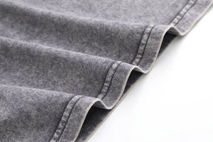 Camisas de Manga Larga con Lavado Ácido, Logotipo Personalizado, 120g, Tallas Grandes, Cuello Mao, Sarga Vintage de Poliéster para Hombre - Product Image 4