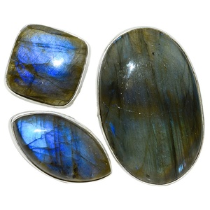 Anillos de Plata de Ley 925 con Labradorita Azul Perfecta, Hechos a Mano, Joyas Shri Ashapura, Estilo Bohemio, Anillos de Compromiso con Engaste de Bisel - Product Image 1
