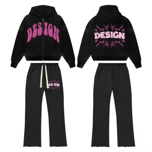 Dynamic Color Block Hoodie and Jogger Set Great for Gym Sessions and Casual Outings - Product Image 3