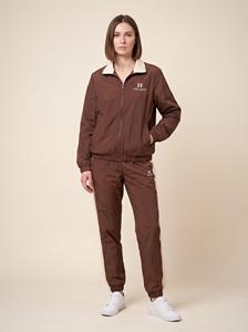 Ensemble coupe-vent Xelent marron crème, veste et pantalon de survêtement en nylon avec logo personnalisé OEM, fabricant unisexe - Product Image 1