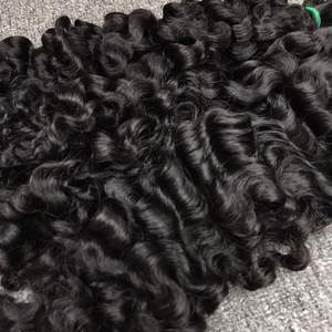 Peluca rizada birmana superventas al por mayor cabello humano virgen Cierre de encaje suizo sin procesar un donante Remy Fl alineado 4x4 - Product Image 5