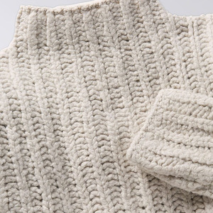 Suéter de Hombre de Punto, Cuello Alto, Manga Larga, 100% Algodón, Invierno, Servicio OEM ODM, Logotipo Personalizado, Diseño de Diseñador - Product Image 2