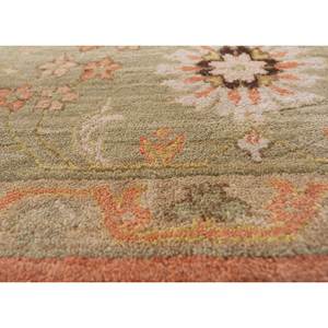 Alfombra de Lana Anudada a Mano de Gran Tamaño Cyanna, Diseño Floral Rojo y Naranja para Sala de Estar, Pasillo, Alfombra Rectangular - Modelo Micv - Product Image 3