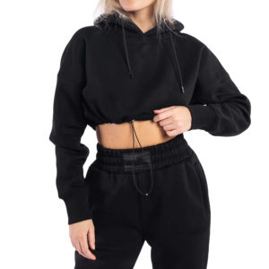 Soft <b>Crop</b> <b>Top</b> Women Hoodies Casual Pullover Sweatshirt Lightweight Trendy Long Sleeve Comfortable Stylish Streetwear - Product Image 1