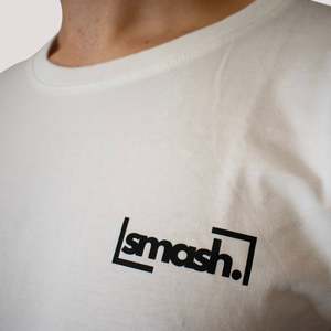 Camiseta Smash de algodón blanca para hombre con logo pequeño L - Product Image 3