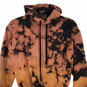 Sudaderas con capucha con estampado de pantalla personalizado bordado de peso pesado lavado ácido cremallera completa para hombres nuevo elegante hombro caído largo de talla grande - Product Image 3