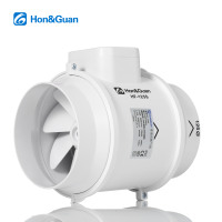 Ventilateur de gaine en ligne à flux mixte Hon&Guan de 5 pouces, 220 V, petit volume, léger