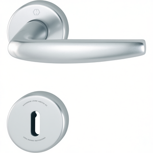 ชุดลายดอกกุหลาบอะลูมิเนียม1530/42KV/42KVS F1ทรงกลม OB DIN ซ้าย/ขวา d/d hoppe สำหรับตัวจัดระเบียบเมล & กุญแจผนัง - Product Image 3