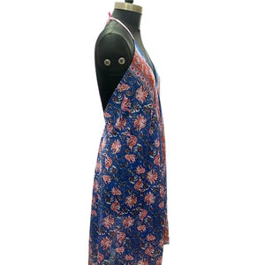 Robe en coton imprimée à la main de qualité supérieure, motif floral, poids moyen, entretien facile pour femmes et filles - Product Image 2