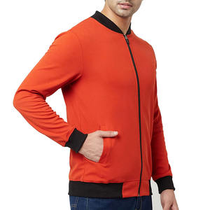 Usine directe quantité minimale de commande bas qualité supérieure blousons de bombardier en toile légère pour hommes impression numérique personnalisée col montant pour l'hiver - Product Image 3