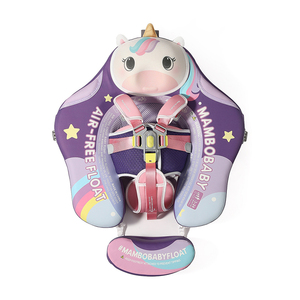 Mambobaby Flotteur Bébé Licorne 3D Sans Air, Violet, Flotteur de Piscine Non Gonflable pour Nourrissons - Product Image 2