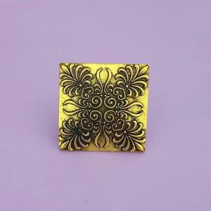 Jeweljunk Anillo de dedo fino chapado en oro antiguo ajustable Modelo 1504786 - Product Image 1