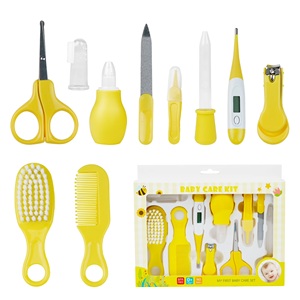 Kit de Cuidado para Bebés 10 en 1, Set de Cepillo y Peine para Uñas y Cabello, Amarillo, para Niñas y Niños, Portátil, Manicura y Pedicura - Product Image 2