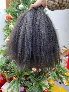 VQ Cheveux Naturels Noirs Non Traités 12A Raw Vierges Vietnamiens Kinky Straight Bundles Weave Extensions de Cheveux Humains - Product Image 4