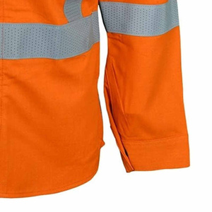 Reflective <b>High</b> Visibility Safety <b>Shirts</b> For <b>Men</b> Class Short Sleeve Work T <b>Shirts</b> Lightweight Jobsite Gear For Construction - Product Image 4