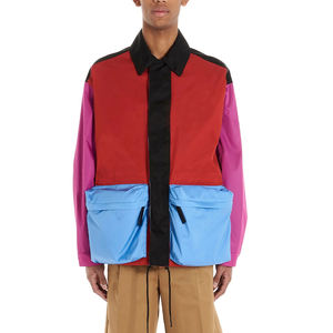 Qualité supérieure Style cool Veste de skateboard couleur patchwork Logo personnalisé Veste décontractée Veste coupe-vent respirante Service OEM - Product Image 1