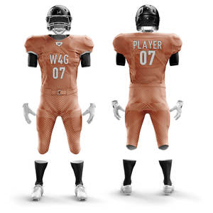 Customized Football Jersey Set, Competition Training Team Uniform <b>American</b> Football Uniform Uniform Design <b>Clothing</b> Manufacturer - Product Image 3