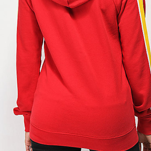 Wholesale Custom Pure Color <b>Strip</b> Taping Women Hoodie 100% cotton fabric gym fitted hoodies for ladies from Pakistan - Product Image 3