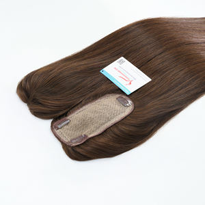 VENTA FLASH Extensiones de cabello humano vietnamita Remy de alta calidad Topper recto natural Listo para enviar - Product Image 4
