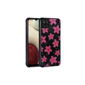 Coque en silicone à motif pailleté premium pour Samsung Galaxy M33, motif marbre floral brillant, coque souple en TPU, protection de l'appareil photo, inspirée - Product Image 1