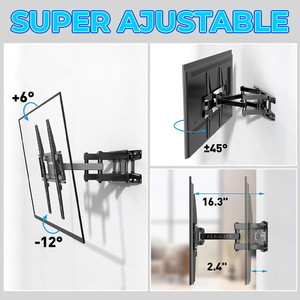 Supporto TV Pieghevole per Schermi da 23'' a 60'' con Rotazione a 180° per TV LED, Plasma e LCD, in Acciaio, Prodotto Confezionato - Product Image 3