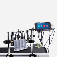 Printer Thermal2.5 Tij Resolusi Tinggi dengan Harga Pabrik, 4 Kepala Cetak 12.7mm untuk Pengkodean Karton, Tas, dan Kabel