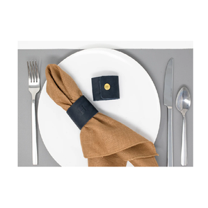 Vente en gros moins cher ronds de serviette en cuir pour table à manger porte-anneau de serviette décoratif pour la maison - Product Image 6